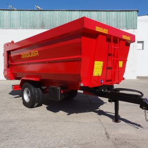 Disseny de caixa cònica de banyera agrícola Beguer per facilitar el bolcat de materials