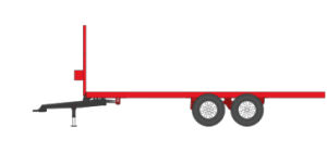 Remolc plataforma Tàndem per a ús agrícola general